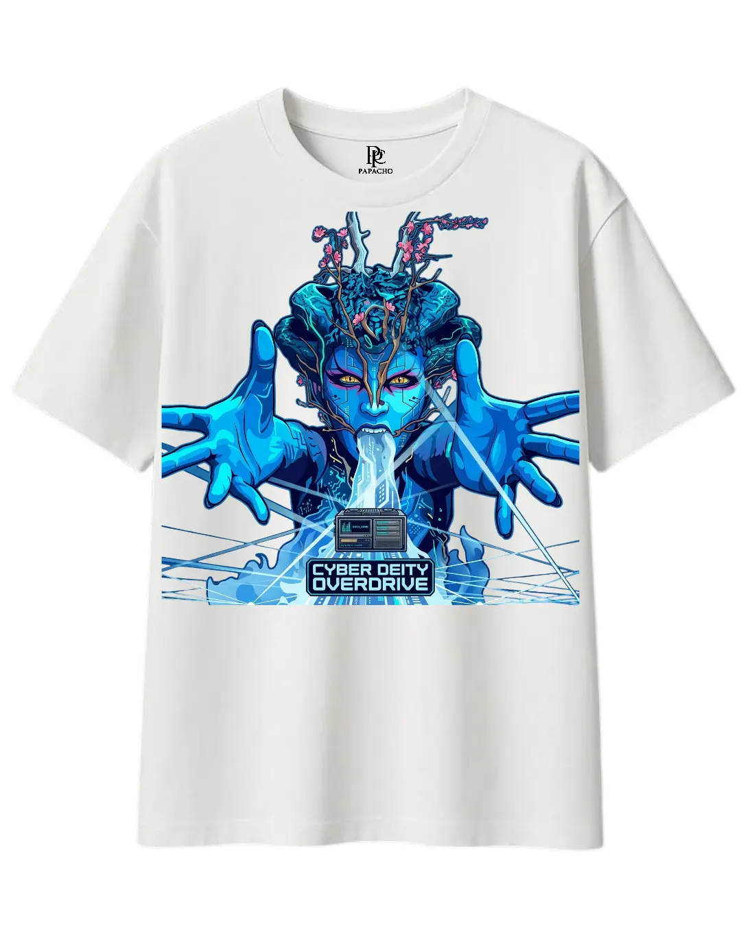 DEIDAD CIBERNETICA - CAMISETA CLASICA BLANCA