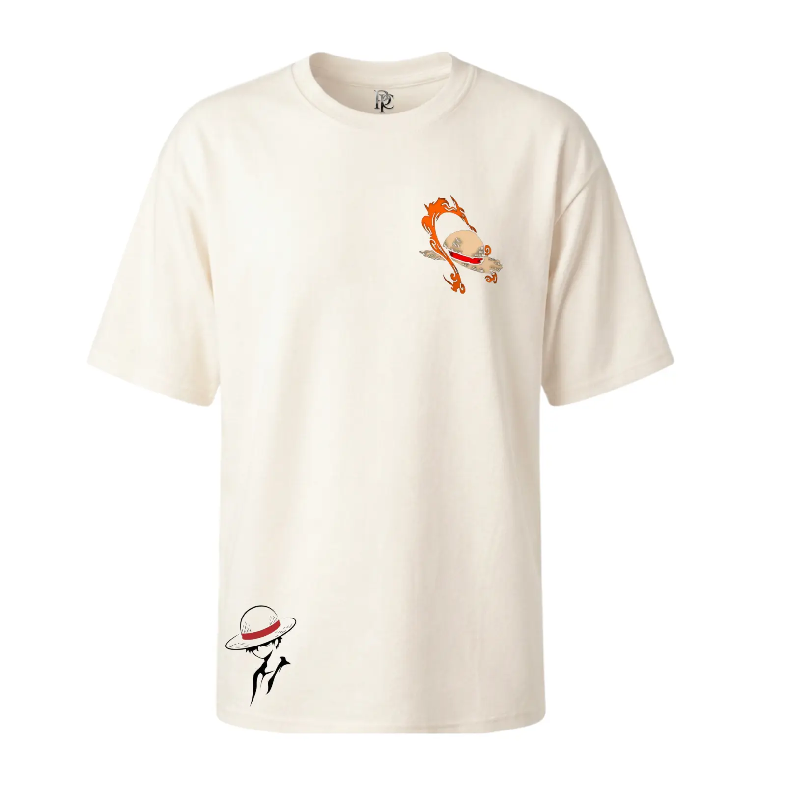 MUGIWARA FLAME OVERSIZED MEN - MARFIL