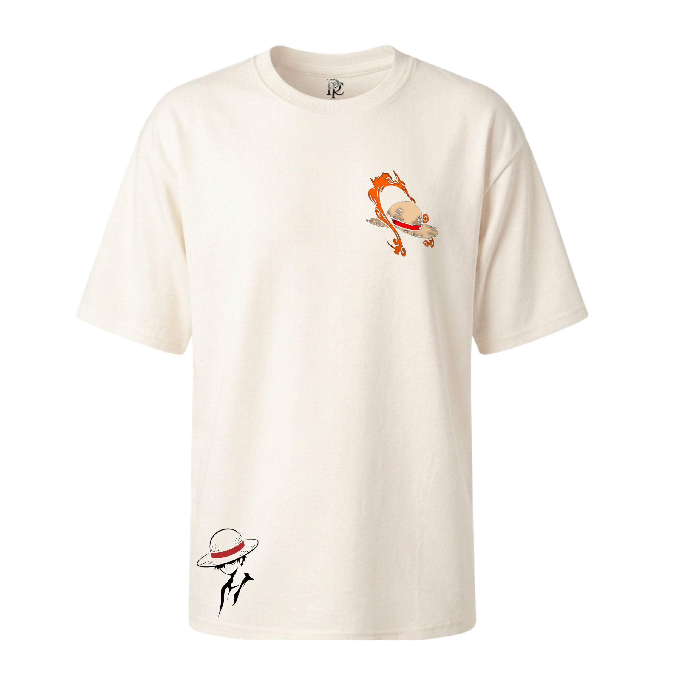 MUGIWARA FLAME OVERSIZED MEN - MARFIL